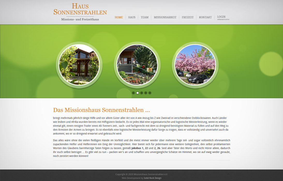 CMS | Haus Sonnenstrahlen